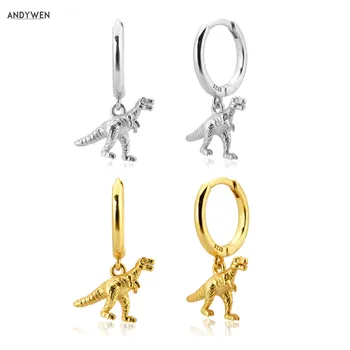 ANDYWEN 925 Sterling Silver Gold Dinosaur Drop Earring Animal Piercing Pendiente Ohrringe Jewelry 2020 Fine Rock Punk Jewels 
ANDYWEN 925 Sterling Silver Gold Dinosaur Drop Earring Animal Piercing Pendiente Ohrringe Jewelry 2020 Fine Rock Punk Jewels