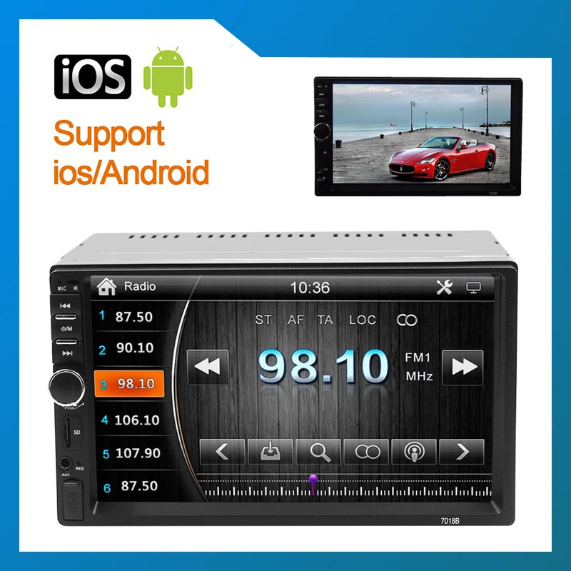 Navigation HD Display 7 Inch Monitor USB Car Radio Music Touch Mirror Video Player Multimedia Radio MP5 Bluetooth FM TF Support
Navigation HD Display 7 Inch Monitor USB Car Radio Music Touch Mirror Video Player Multimedia Radio MP5 Bluetooth FM TF Support