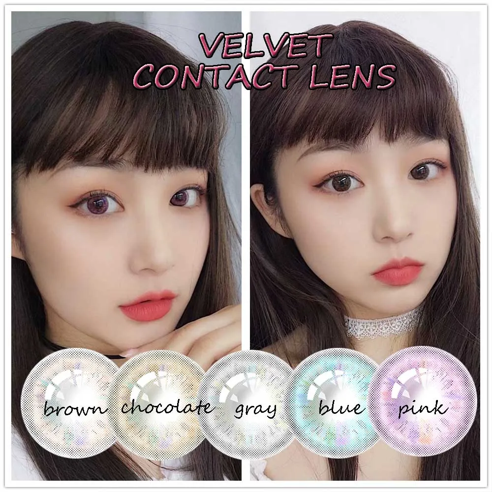 1 Year Use Natural Makeup Tool Colored Contact Lenses Cosmetic Contacts for Eye Color Velvet
1 Year Use Natural Makeup Tool Colored Contact Lenses Cosmetic Contacts for Eye Color Velvet