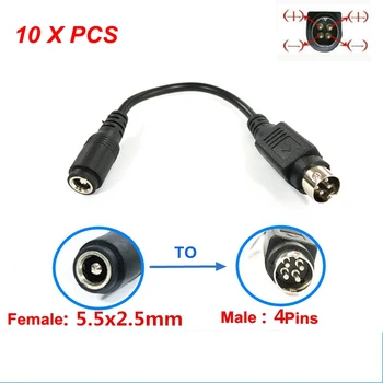 10PCS Female 5.5*2.5mm to male 4-Pin Cable Cord For SATO TG-5011-19V-ES 4-Pin cable For TV LCD VCR power supply 
10PCS Female 5.5*2.5mm to male 4-Pin Cable Cord For SATO TG-5011-19V-ES 4-Pin cable For TV LCD VCR power supply