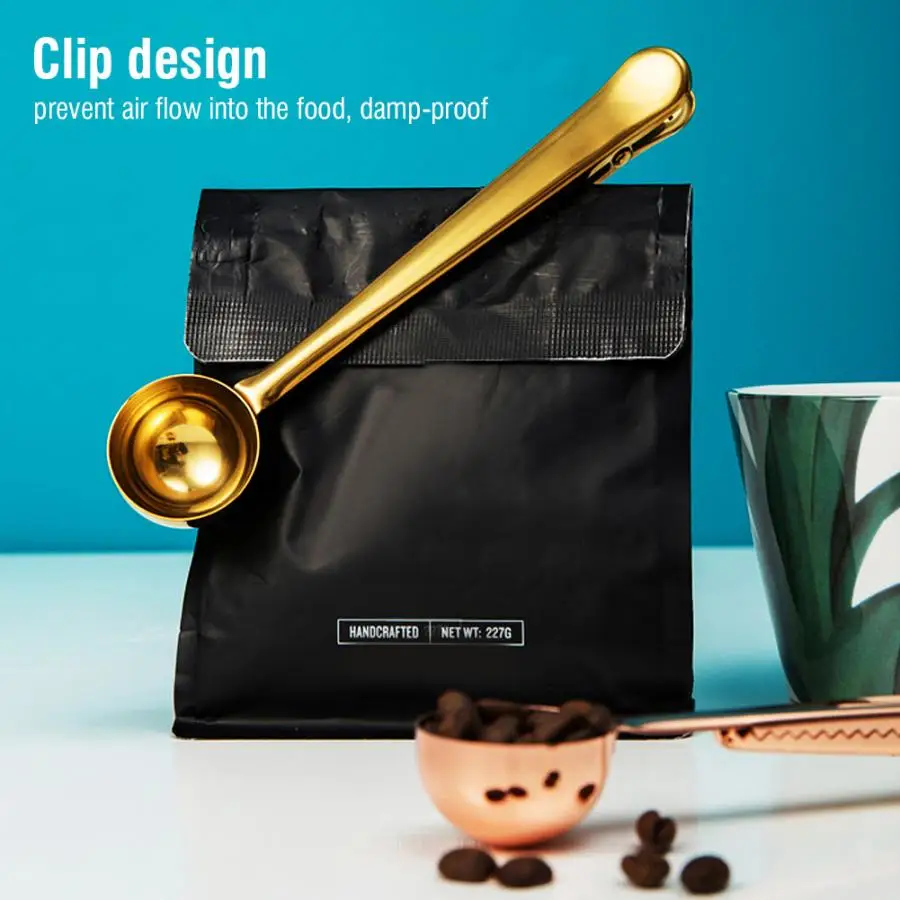 1PC Multifunctional Stainless Steel Coffee Scoop Spoon With Bag Clip Sealing Tea Measuring Coffee Scoop Kitchen Coffee Tools
1PC Multifunctional Stainless Steel Coffee Scoop Spoon With Bag Clip Sealing Tea Measuring Coffee Scoop Kitchen Coffee Tools