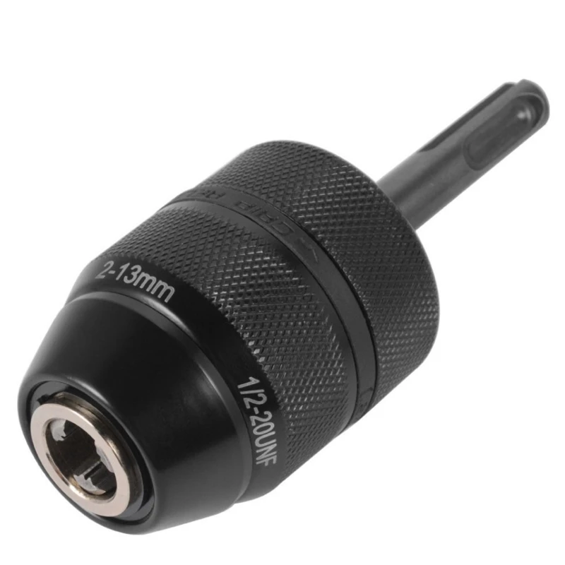 Drill Chuck Adapter, 2-13mm 1/2-20UNF Mount Heavy Duty Professional Converter Tool with SDS Plus Shank Adaptor
Drill Chuck Adapter, 2-13mm 1/2-20UNF Mount Heavy Duty Professional Converter Tool with SDS Plus Shank Adaptor