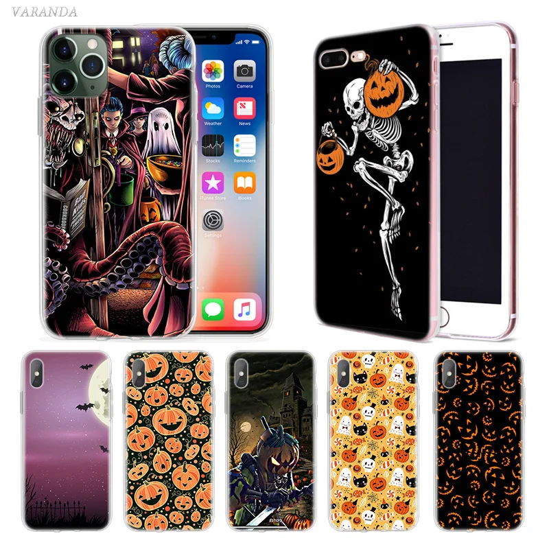 

Cute Halloween Bats Case for Apple iphone 11 Pro XS Max XR X 7 8 6 6S Plus 5 5S SE 5C Silicone Luxury Phone Cover Coque Carcasa