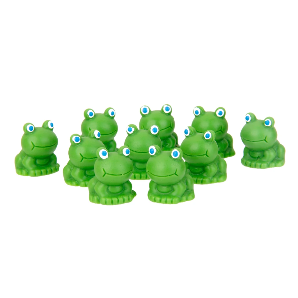 MagiDeal 10Pcs Garden Decor Bonsai Miniature DIY Craft Resin Frog Shelf Display Ornament MagiDeal 10Pcs Garden Decor Bonsai Miniature DIY Craft Resin Frog Shelf Display Ornament