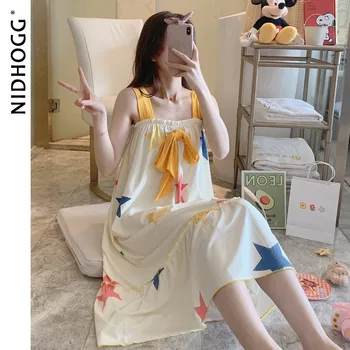 Summer Cotton Spaghetti Strap Sexy Sleepwear Sleeveless Sexy Nightwear Casual Women Modale Night Dress Nighty for Ladies
Summer Cotton Spaghetti Strap Sexy Sleepwear Sleeveless Sexy Nightwear Casual Women Modale Night Dress Nighty for Ladies