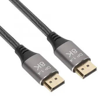 DP 1.4 Version Cable 8K 4K 32.4Gbps Bandwidth Data Cable for Computer Monitor Video Cable
DP 1.4 Version Cable 8K 4K 32.4Gbps Bandwidth Data Cable for Computer Monitor Video Cable