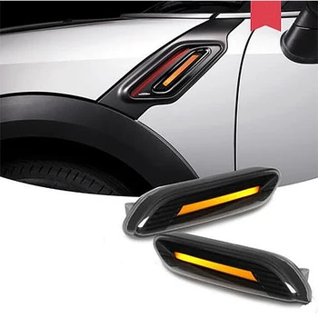 2pcs LED Car Dynamic Fender Side Marker Turn Signal Light For BMW Mini R60 Countryman 2010 - 2017 R61 Paceman 2012 - 2017 
2pcs LED Car Dynamic Fender Side Marker Turn Signal Light For BMW Mini R60 Countryman 2010 - 2017 R61 Paceman 2012 - 2017