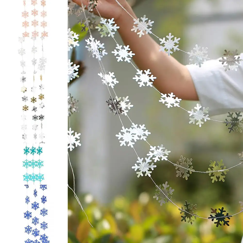 4 M Gold/silver/white/blue Powder Small Snowflake Pull Flower Flag Christmas Decorative snowflake Christmas pendant Winter decor
4 M Gold/silver/white/blue Powder Small Snowflake Pull Flower Flag Christmas Decorative snowflake Christmas pendant Winter decor