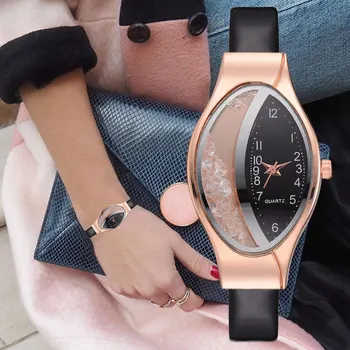 Women Fashion Luxury Watch Leather Strap Women Bracelet Clock Ellipse Rhinestone PU Sport Quartz Watch Wrist Watches часы женски
Women Fashion Luxury Watch Leather Strap Women Bracelet Clock Ellipse Rhinestone PU Sport Quartz Watch Wrist Watches часы женски