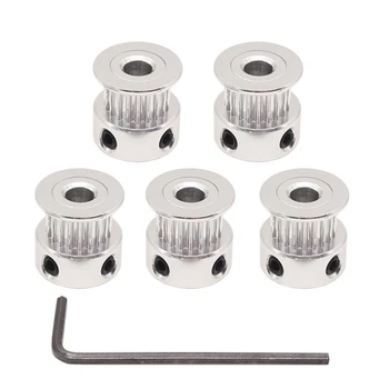 HOT-GT2 Pulley 20 Teeth 5 mm Aperture 6 mm Width 20T Timing Pulley Aluminum Alloy Suitable for 3D Printers (Pack Of 5)
HOT-GT2 Pulley 20 Teeth 5 mm Aperture 6 mm Width 20T Timing Pulley Aluminum Alloy Suitable for 3D Printers (Pack Of 5)