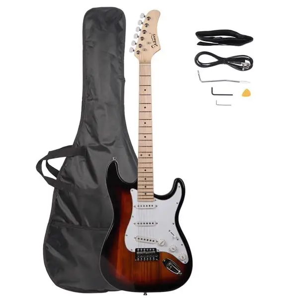 Glarry GST Maple Fingerboard Electric Guitar Bag Shoulder Strap Pick Whammy Bar Cord Wrench Tool Sunset
Glarry GST Maple Fingerboard Electric Guitar Bag Shoulder Strap Pick Whammy Bar Cord Wrench Tool Sunset