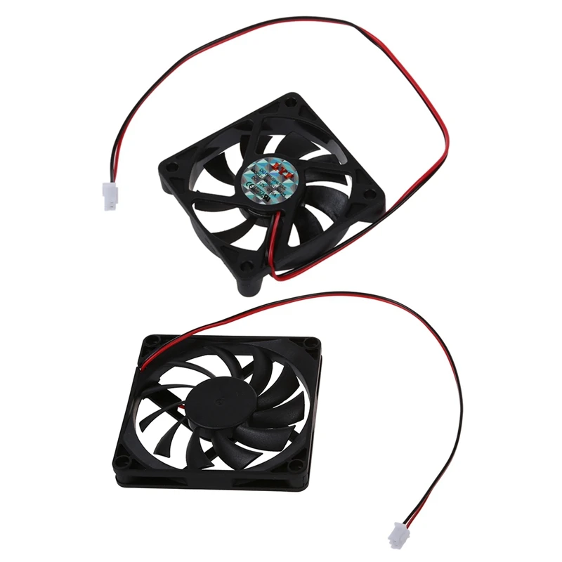 

Desktop PC Case DC 12V 0.16A 60mm 2 Pin Cooler Cooling Fan & 80mm 2 Pin Connector Cooling Fan For Computer Case CPU Cooler Radia