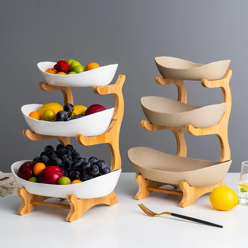 Ceramic Candy Dish Living Room Home Three-layer Fruit Plate Snack Plate Creative Modern Dried Fruit Fruit Basket
Ceramic Candy Dish Living Room Home Three-layer Fruit Plate Snack Plate Creative Modern Dried Fruit Fruit Basket