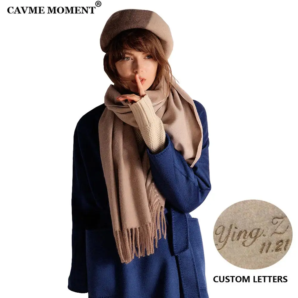 CAVME 2019 Winter Unisex Basic Wool Scarf Largue Size Woolen Warp for Women CUSTOM Letters Double Colors
CAVME 2019 Winter Unisex Basic Wool Scarf Largue Size Woolen Warp for Women CUSTOM Letters Double Colors