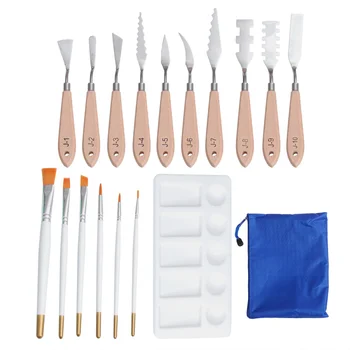 1 Set of 17PCS Irregular Scraper Oil Painting Pen Kit Portable Oil Drawing Palette Brush Set Special Painting Tool Set Complete
1 Set of 17PCS Irregular Scraper Oil Painting Pen Kit Portable Oil Drawing Palette Brush Set Special Painting Tool Set Complete