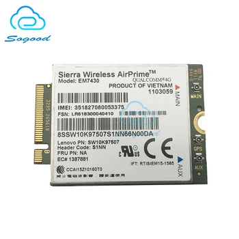 Sierra Wireless EM7430 FDD/TDD-LTE 4G Module for Thinkpad X270 X1 Carbon Fiber 5th Generation (20HQ, 20HR) X1 YOGA Tablet Gen 2
Sierra Wireless EM7430 FDD/TDD-LTE 4G Module for Thinkpad X270 X1 Carbon Fiber 5th Generation (20HQ, 20HR) X1 YOGA Tablet Gen 2