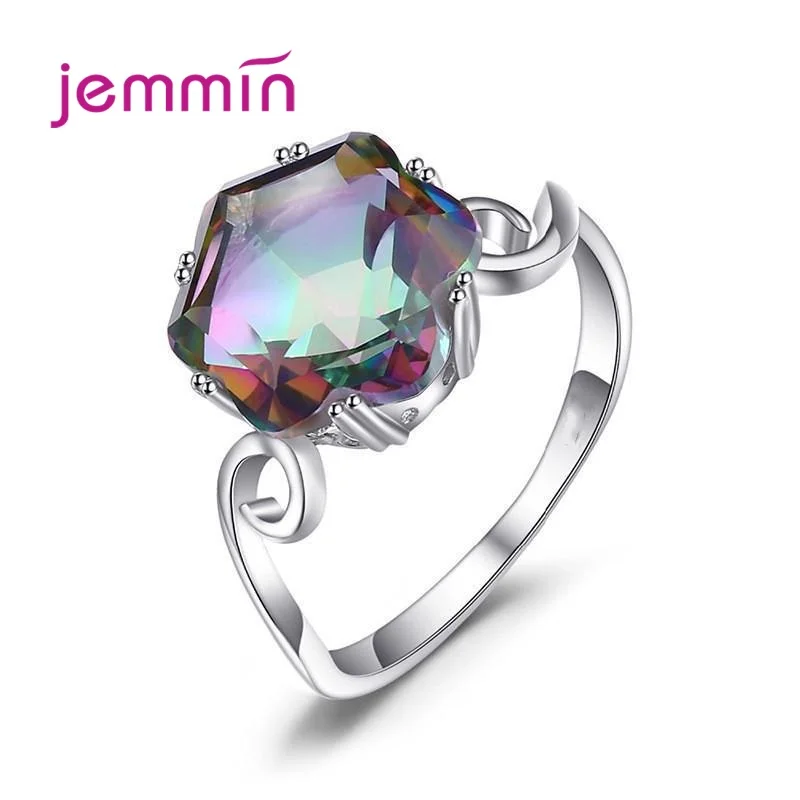 Authentic 925 Sterling Silver Colorful CZ Rings for Women Unique Rainbow Zircon Rings Jewelry Christmas Gift
Authentic 925 Sterling Silver Colorful CZ Rings for Women Unique Rainbow Zircon Rings Jewelry Christmas Gift
