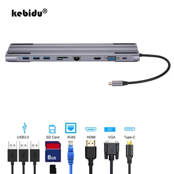 10 In1 USB C Hub Docking Type C HUB to 3.0 USB HDMI RJ45 USB HUB TF Card Reader for MacBook Pro Accessories USB Splitter Adapter
10 In1 USB C Hub Docking Type C HUB to 3.0 USB HDMI RJ45 USB HUB TF Card Reader for MacBook Pro Accessories USB Splitter Adapter