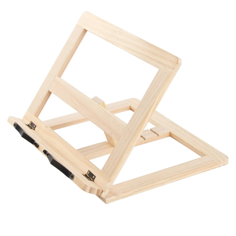 2022 New Wooden Table Easel Cookbook Stand Text Book Tablet Rest | Канцтовары для офиса и дома