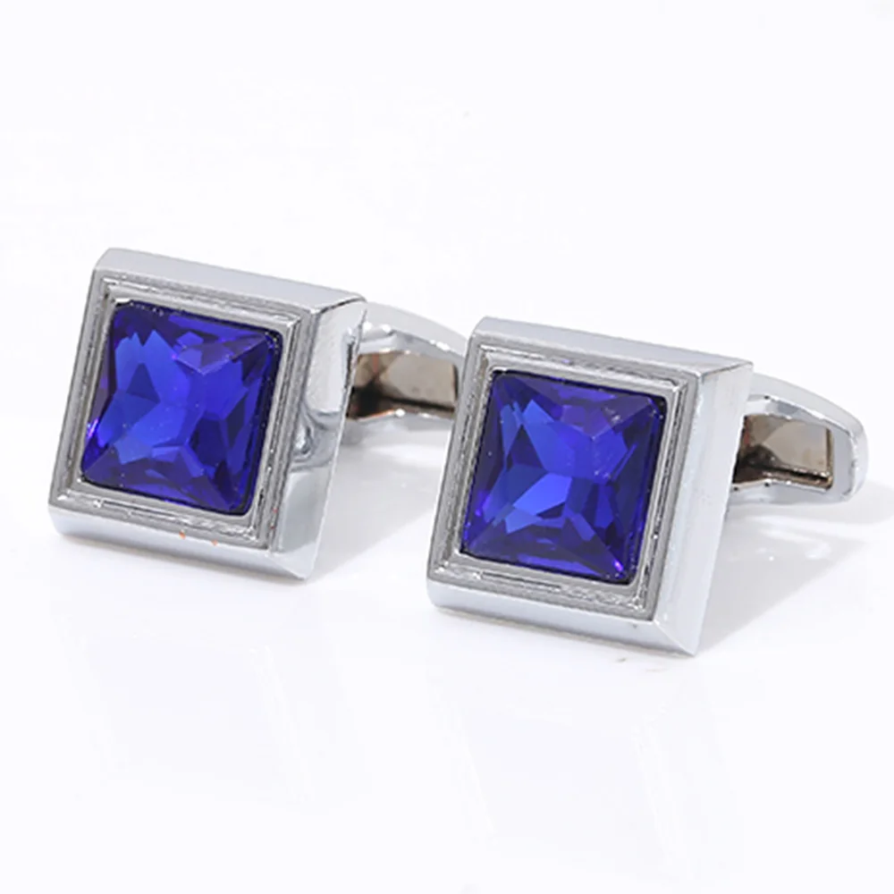2019 New Mens Shirt Cufflinks Square Blue Crystal Cuff links Buttons Men Wedding Gifts Silver Metal Copper Cufflink Cuffs QiQiWu
2019 New Mens Shirt Cufflinks Square Blue Crystal Cuff links Buttons Men Wedding Gifts Silver Metal Copper Cufflink Cuffs QiQiWu