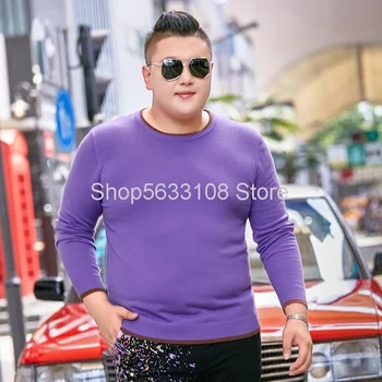 Round Neck Pullover Contrast Color Knitting Shirt Simple Keep Warm Sweater Plus Fat Plus Size Daily Leisure Men's Wear 
Round Neck Pullover Contrast Color Knitting Shirt Simple Keep Warm Sweater Plus Fat Plus Size Daily Leisure Men's Wear