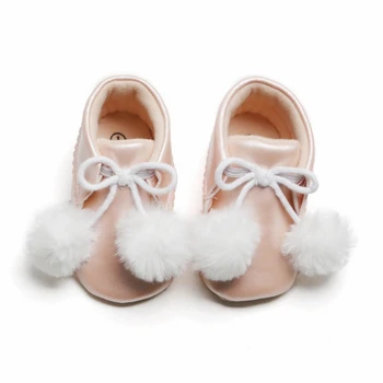 Autumn Children Casual Leather Boots Baby Girls Plush Ball Decor PU Shoes Walking Shoe Baby Booties For Girls 
Autumn Children Casual Leather Boots Baby Girls Plush Ball Decor PU Shoes Walking Shoe Baby Booties For Girls
