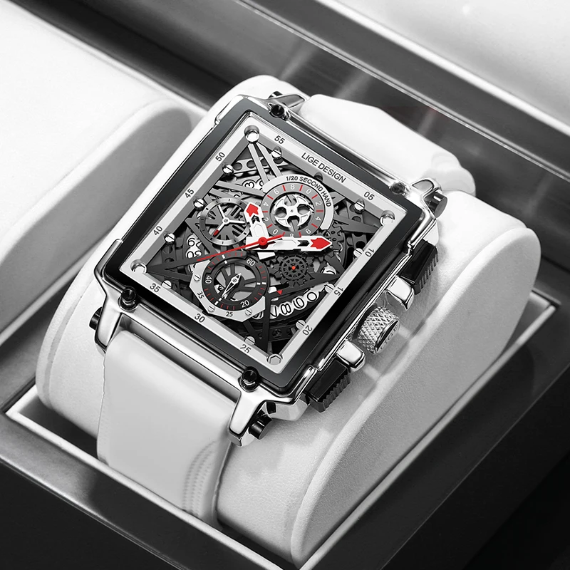 Men Watch LIGE Top Brand Luxury Waterproof Quartz Square Watch for Men Date Casual Sport Hollow Clock Male Relogio Masculino New
Men Watch LIGE Top Brand Luxury Waterproof Quartz Square Watch for Men Date Casual Sport Hollow Clock Male Relogio Masculino New