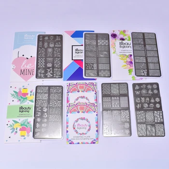 8-10 PCS Nail Stamping Plates Set BeautyBigBang Stainless Steel Geometry Striped Cute Cat Dog Design Art Template Stamp Tools
8-10 PCS Nail Stamping Plates Set BeautyBigBang Stainless Steel Geometry Striped Cute Cat Dog Design Art Template Stamp Tools