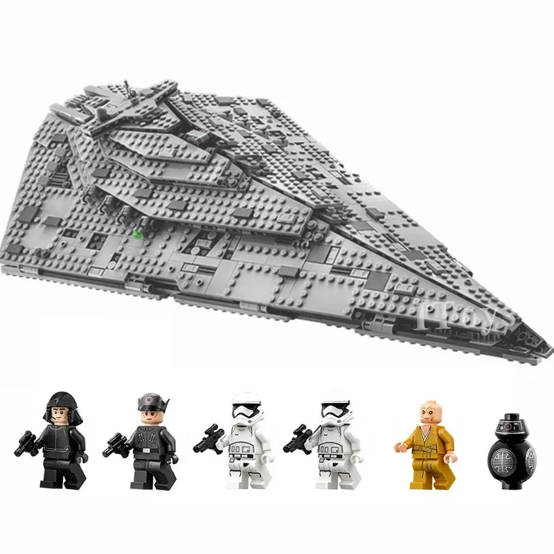 1416Pcs Star Warsing The First Order Star Destroyer Model Building Blocks Bricks Compatible 75190 Toys for Kids Gifts
1416Pcs Star Warsing The First Order Star Destroyer Model Building Blocks Bricks Compatible 75190 Toys for Kids Gifts