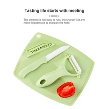 Kitchen Accessories Sets High Quality Ceramic Knife Peeler & Cutting Board For Meat Vegetable Fruit Simple Necessary Gadget Set
Kitchen Accessories Sets High Quality Ceramic Knife Peeler & Cutting Board For Meat Vegetable Fruit Simple Necessary Gadget Set