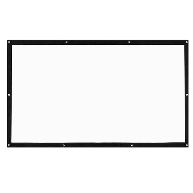 Portable Projection Screens 120 Inch 3D Hd Wall Mounted Translucent Screen Canvas 16:9 Led Projector Diy Home | Электроника