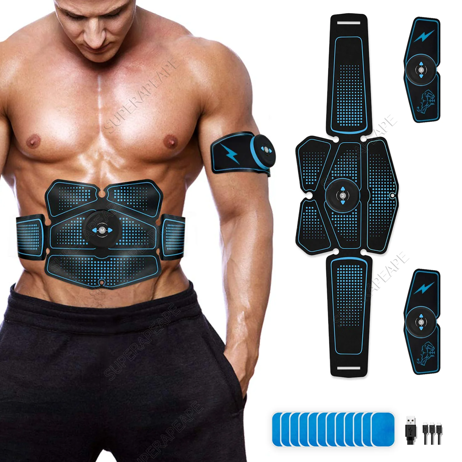 Abdominal Muscle Stimulator Trainer EMS Abs Fitness Equipment Training Gear Muscles Electrostimulator Exercise At Home Gym
Abdominal Muscle Stimulator Trainer EMS Abs Fitness Equipment Training Gear Muscles Electrostimulator Exercise At Home Gym
