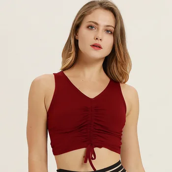 Design of quick-drying lady vest outdoor professional running fitness shock-proof bra vests
Design of quick-drying lady vest outdoor professional running fitness shock-proof bra vests