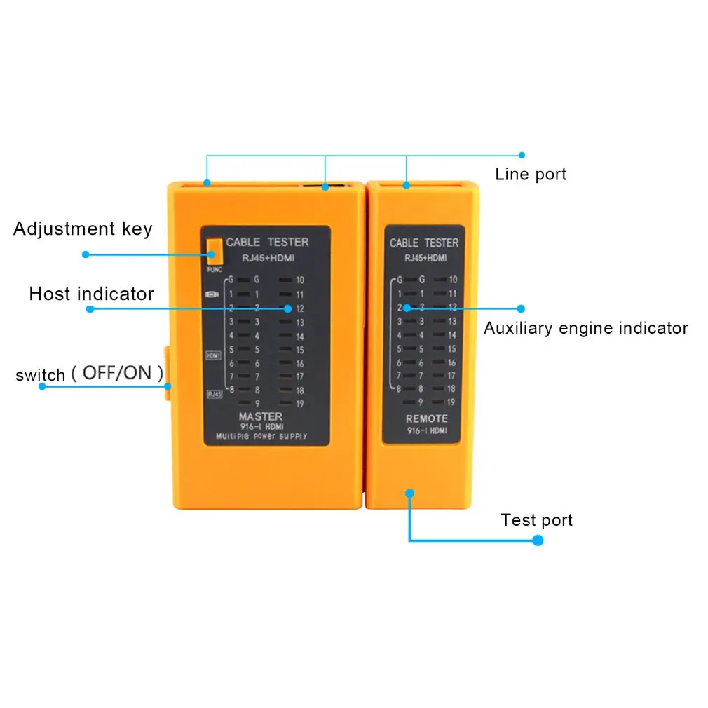 NST-YG916H Line Tester Multi-Function Network Cable Tester Line Tester Portable Network Cable Tester
NST-YG916H Line Tester Multi-Function Network Cable Tester Line Tester Portable Network Cable Tester