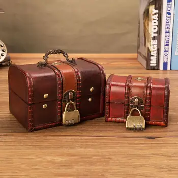 Vintage Wood Jewelry Storage Box Treasure Chest Makeup Organizer Case with Lock Home Decoration Jewelry Case
Vintage Wood Jewelry Storage Box Treasure Chest Makeup Organizer Case with Lock Home Decoration Jewelry Case