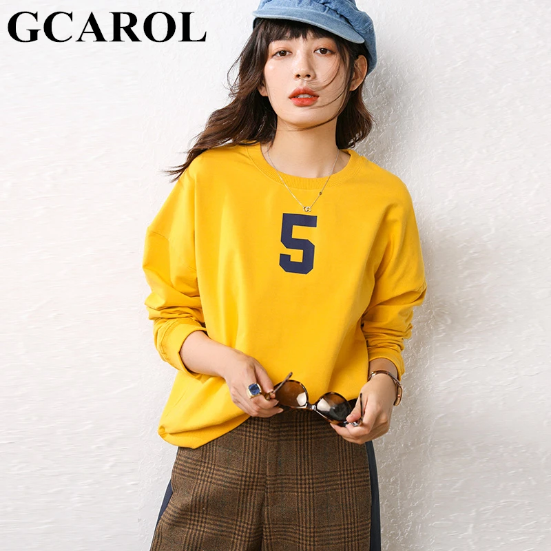 GCAROL New Women Oversize Sweatshirt Preppy Style Leisure Candy Tops Spring Fall Winter Ins Sporty Pullover S-XL
GCAROL New Women Oversize Sweatshirt Preppy Style Leisure Candy Tops Spring Fall Winter Ins Sporty Pullover S-XL