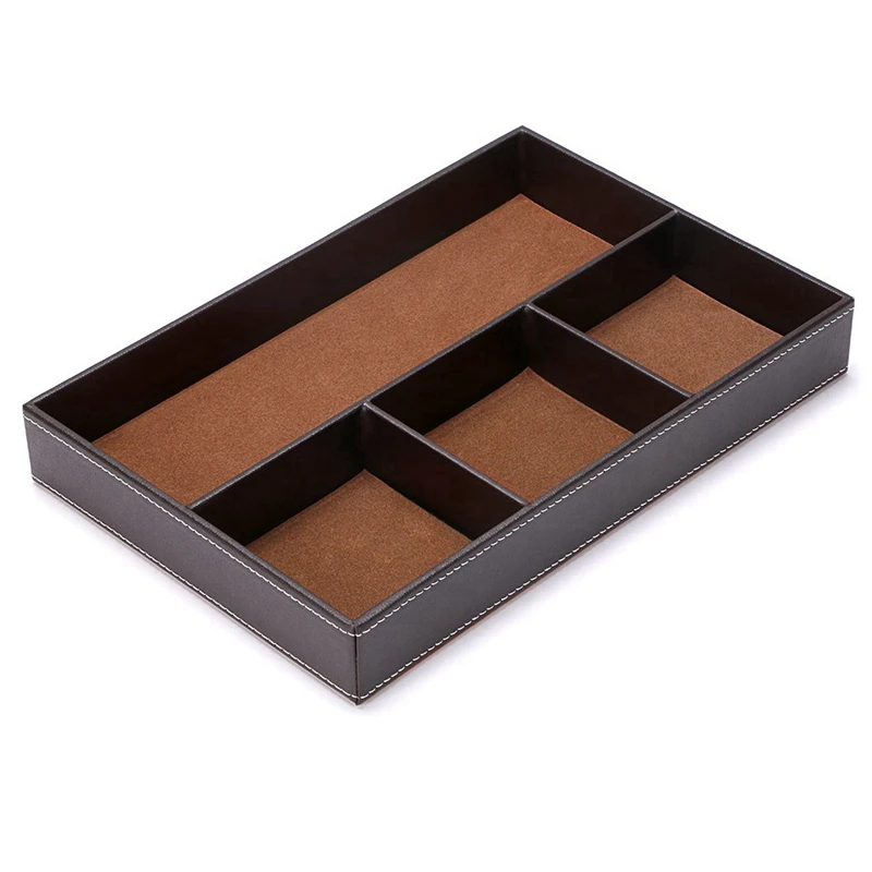 4 Slots Desk Drawer Organizer, Pu Leather Drawer Storage Organizer Divider for Office Desk Supplies Value Collection and Accesso
4 Slots Desk Drawer Organizer, Pu Leather Drawer Storage Organizer Divider for Office Desk Supplies Value Collection and Accesso