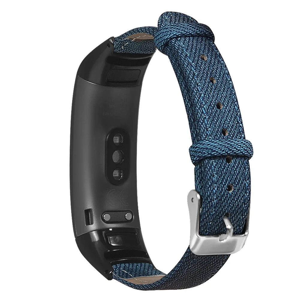 Ouhaobin ремешок на запястье для huawei Honor Band 5/4 джинсовый браслет металлический чехол