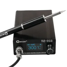 STM32 V3.1S T12-958 Soldering Station Digital Electronic Soldering iron 1.3inch Display with M8 handle and iron tip welding tool
STM32 V3.1S T12-958 Soldering Station Digital Electronic Soldering iron 1.3inch Display with M8 handle and iron tip welding tool