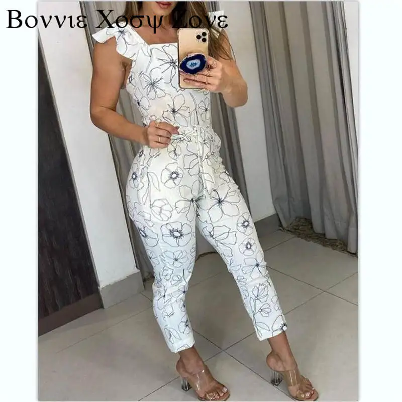Square Neck Short Sleeve Floral Print Ruffles Tied Detail Jumpsuit Chic One Piece Playsuit For Women 2021
Square Neck Short Sleeve Floral Print Ruffles Tied Detail Jumpsuit Chic One Piece Playsuit For Women 2021