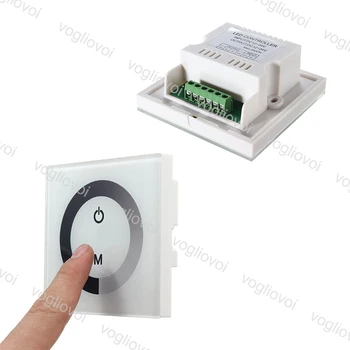 Vogliovoi LED Dimmer Touch Switch Single Color Wall Mounted Touch Panel Controller Dimmer Switch Controller For LED Strips
Vogliovoi LED Dimmer Touch Switch Single Color Wall Mounted Touch Panel Controller Dimmer Switch Controller For LED Strips