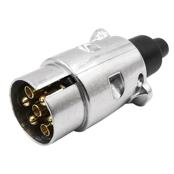 7Pin European Standard Aluminum Alloy Adapter Trailer Socket Electric Durable Connector Accessories Vehicle Plugs Towbar 12V APM
7Pin European Standard Aluminum Alloy Adapter Trailer Socket Electric Durable Connector Accessories Vehicle Plugs Towbar 12V APM