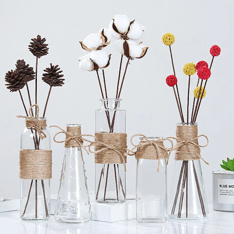 Nordic Transparent Water Hydroponics Flower Rope Dry Flower Vase Glass Vases Living Room Table Decoration DIY Valentine's Day
Nordic Transparent Water Hydroponics Flower Rope Dry Flower Vase Glass Vases Living Room Table Decoration DIY Valentine's Day