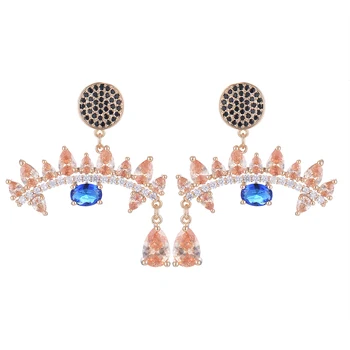 LARRAURI 2019 Champagne Color Eyelash Tear Drop Earring Full Micro Cubic Zirconia Pave Women Bridal Engagement Earrings Jewelry
LARRAURI 2019 Champagne Color Eyelash Tear Drop Earring Full Micro Cubic Zirconia Pave Women Bridal Engagement Earrings Jewelry