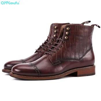 QYFCIOUFU Autumn Men Chelsea Boots Luxury Designers Quality Tactical Desert Combat Handmade Ankle Work Shoes Genuine Leather
QYFCIOUFU Autumn Men Chelsea Boots Luxury Designers Quality Tactical Desert Combat Handmade Ankle Work Shoes Genuine Leather