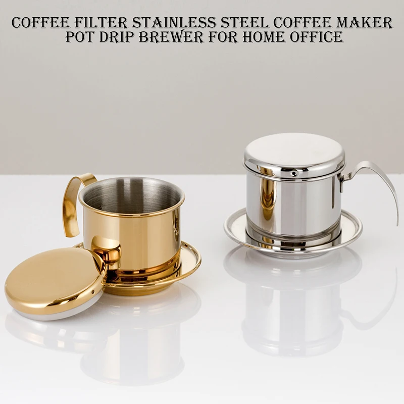 Portable Home Office offee Filter Stainless Steel Coffee Dripper Reusable Filter Coffee Drip Pot Dripper Coffee Filter Cup
Portable Home Office offee Filter Stainless Steel Coffee Dripper Reusable Filter Coffee Drip Pot Dripper Coffee Filter Cup