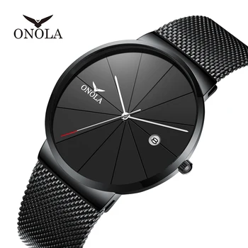 ONOLA Fashion Casual Stainless Steel Strap Simple Sports Quartz Watch Date Display Waterproof Slim Men's Watch Relogio Masculino 
ONOLA Fashion Casual Stainless Steel Strap Simple Sports Quartz Watch Date Display Waterproof Slim Men's Watch Relogio Masculino