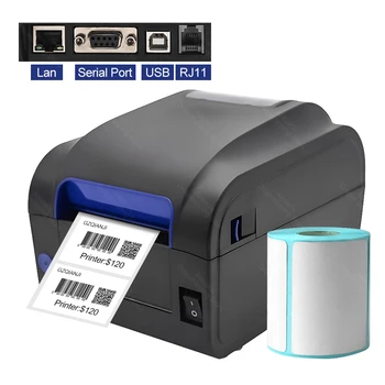 Thermal Barcode Label Sticker Printer 80mm 3 inch USB Lan Serial port Label Printer 1D 2D QR code scanner Sticker paper Printer
Thermal Barcode Label Sticker Printer 80mm 3 inch USB Lan Serial port Label Printer 1D 2D QR code scanner Sticker paper Printer