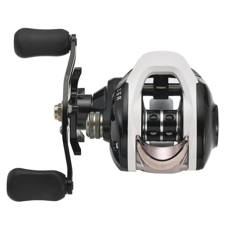 Outdoor Portable Double Brake Explosion-proof Line Fishing Reel (Left Hand) Black + White Fishing Reel Fishing Accessories 
Outdoor Portable Double Brake Explosion-proof Line Fishing Reel (Left Hand) Black + White Fishing Reel Fishing Accessories