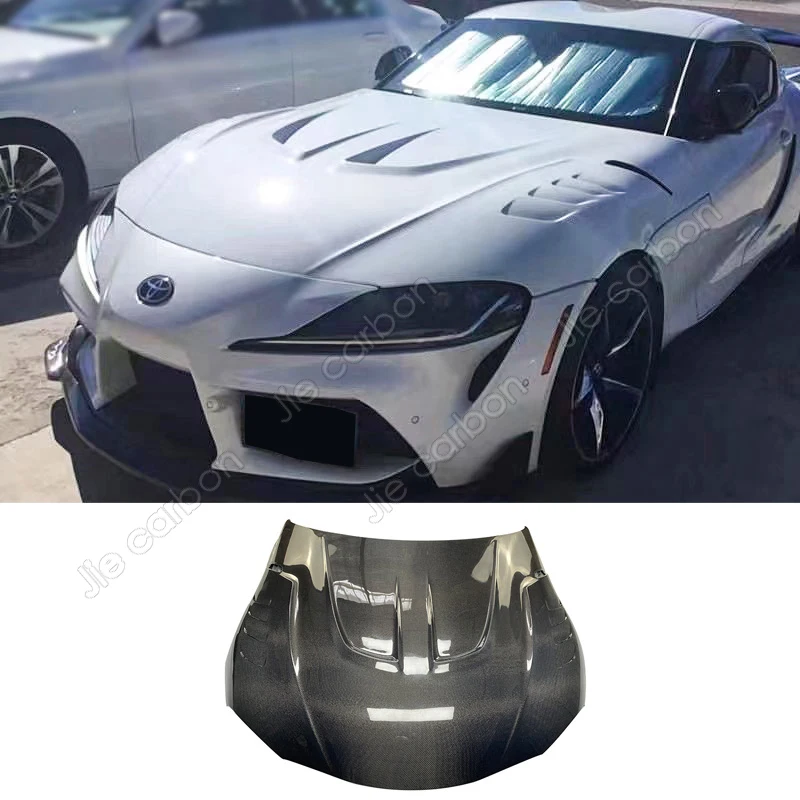 Carbon fiber car hood, bonnet and hood diffuser for 2019-2023 Toyota Supra A90 MK5 Racing LB-style body kit
Carbon fiber car hood, bonnet and hood diffuser for 2019-2023 Toyota Supra A90 MK5 Racing LB-style body kit